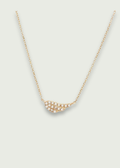14k Gold Pave Diamond Angel Wing Necklace