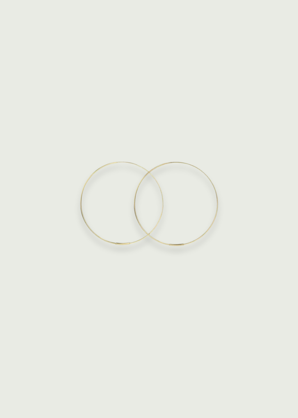 Flat Wire Endless Hoop Earrings