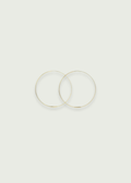 Flat Wire Endless Hoop Earrings