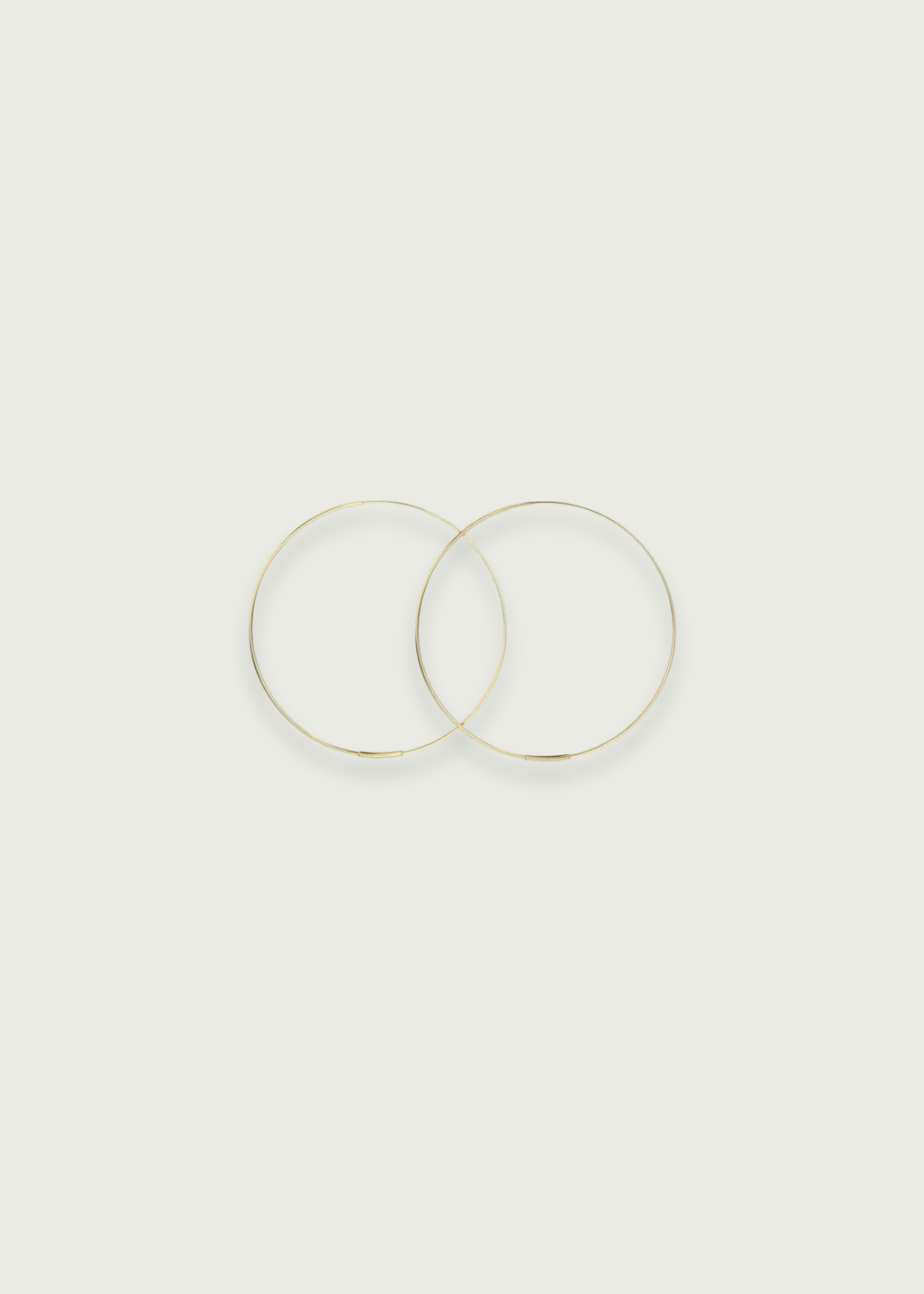 Flat Wire Endless Hoop Earrings