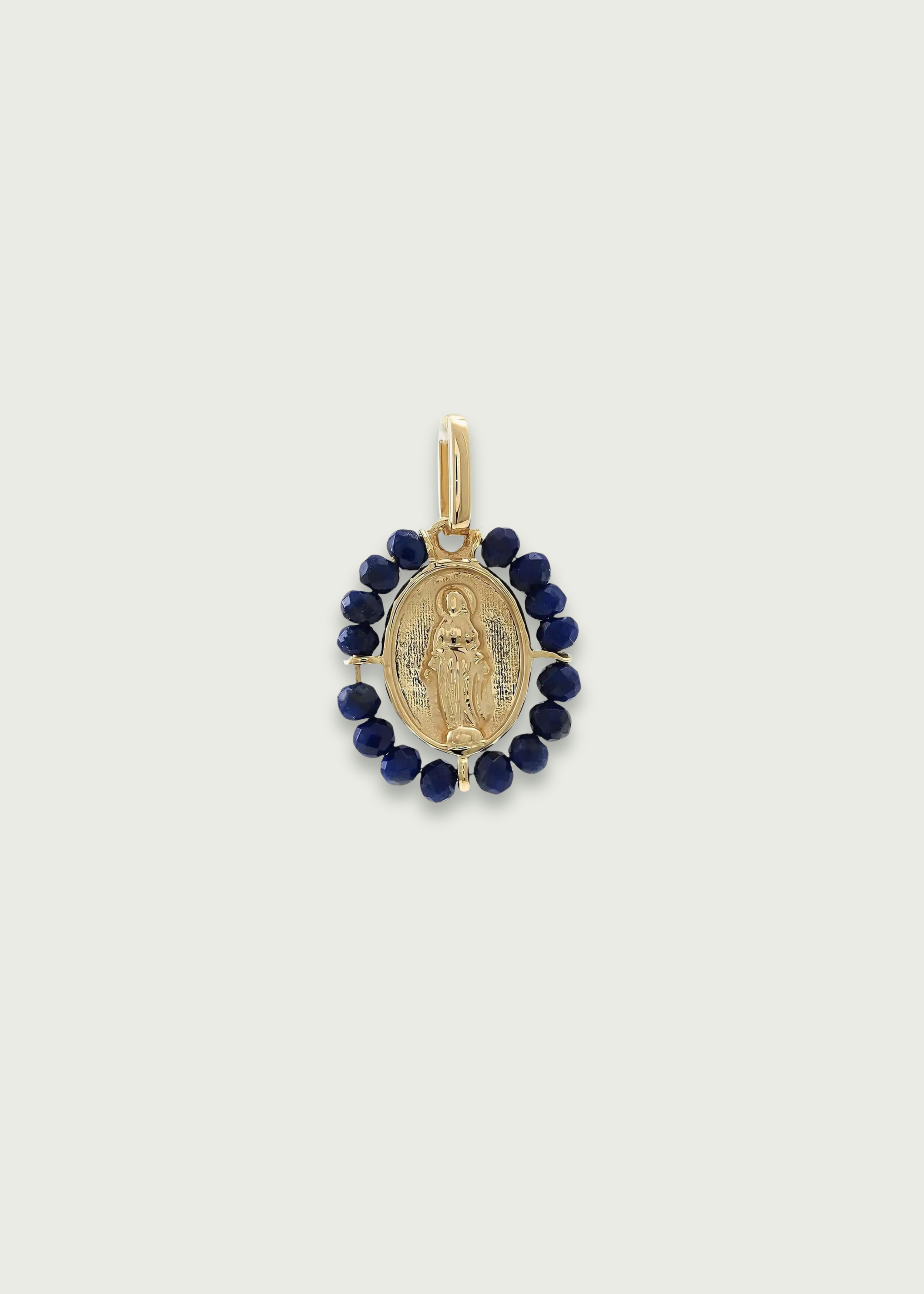 Lapiz Lazuli Mother Mary Pendant