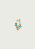 Natural Turquoise Stackable Hugie Earrings