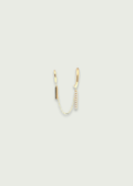 Single Prong Diamond Front and Back Earrings