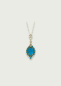 Vintage Natural Turquoise Necklace Pendant