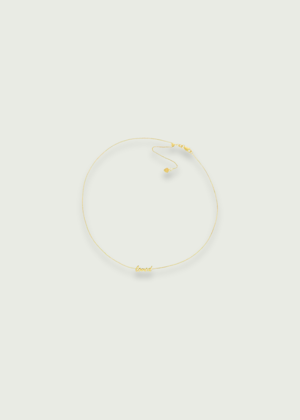14k Gold Love Chain Choker