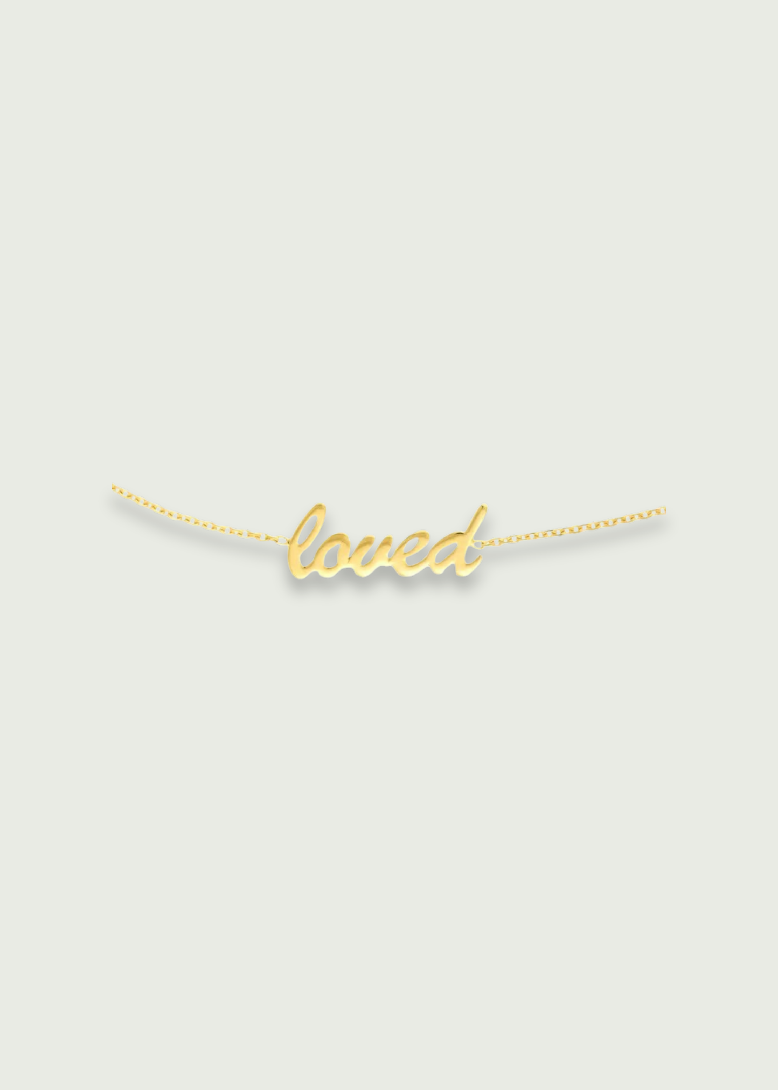 14k Gold Love Chain Choker