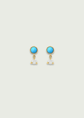 Natural Turquoise Stackable Earrings