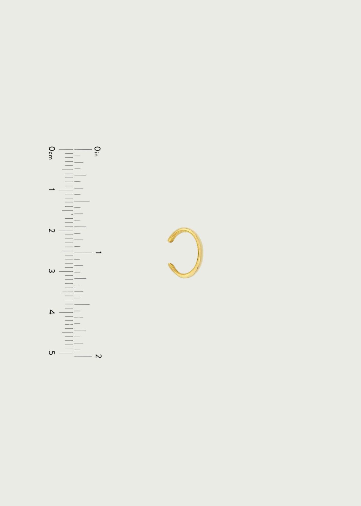Wide Band Gold Ear Cuff