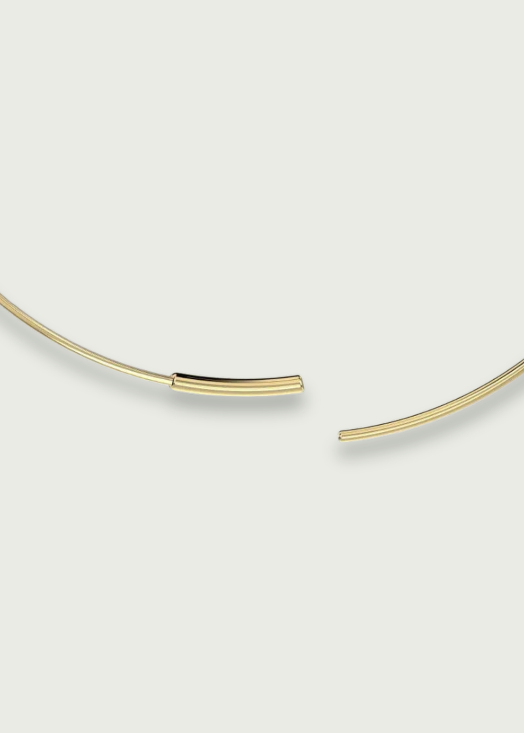 Flat Wire Endless Hoop Earrings