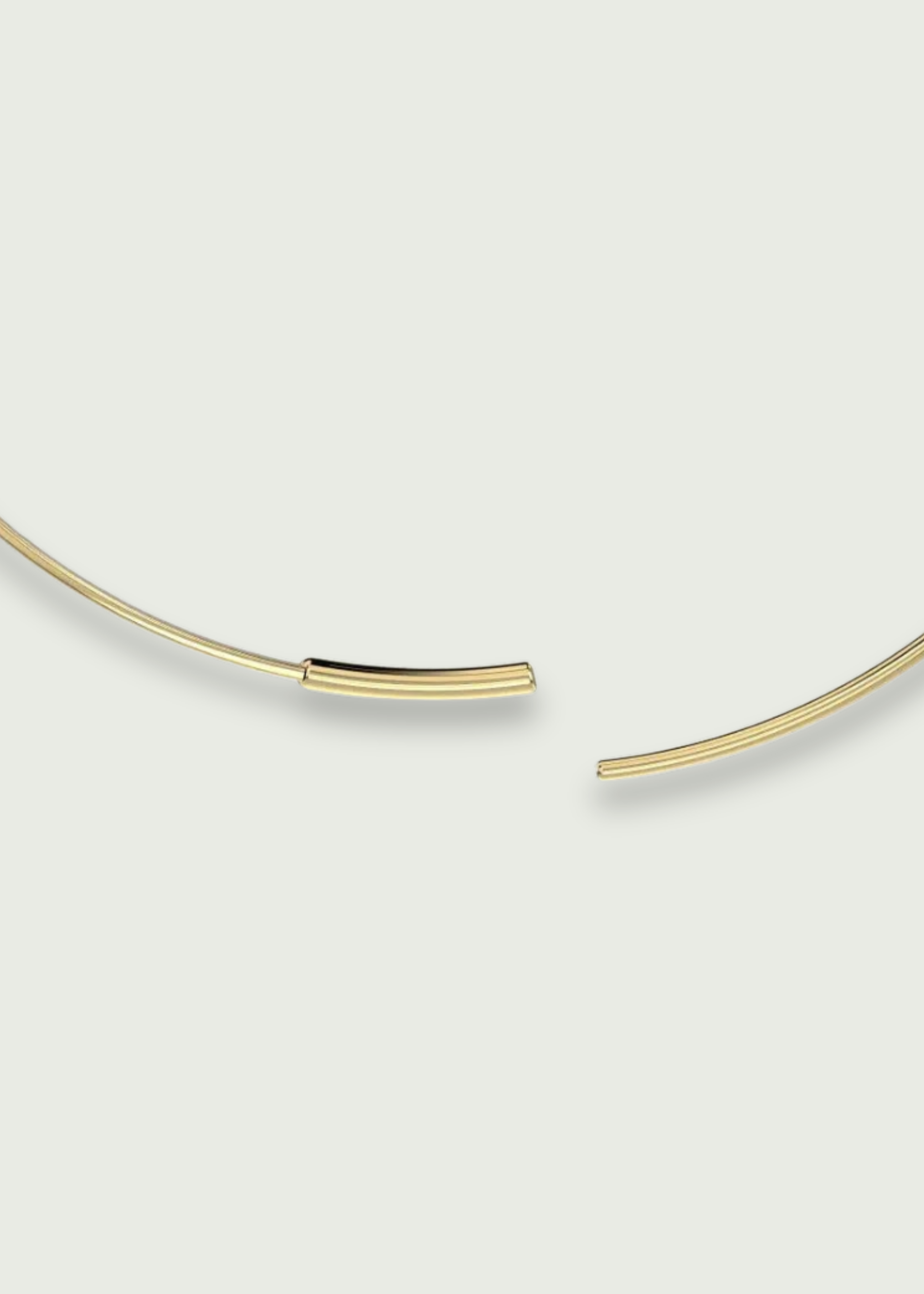 Flat Wire Endless Hoop Earrings