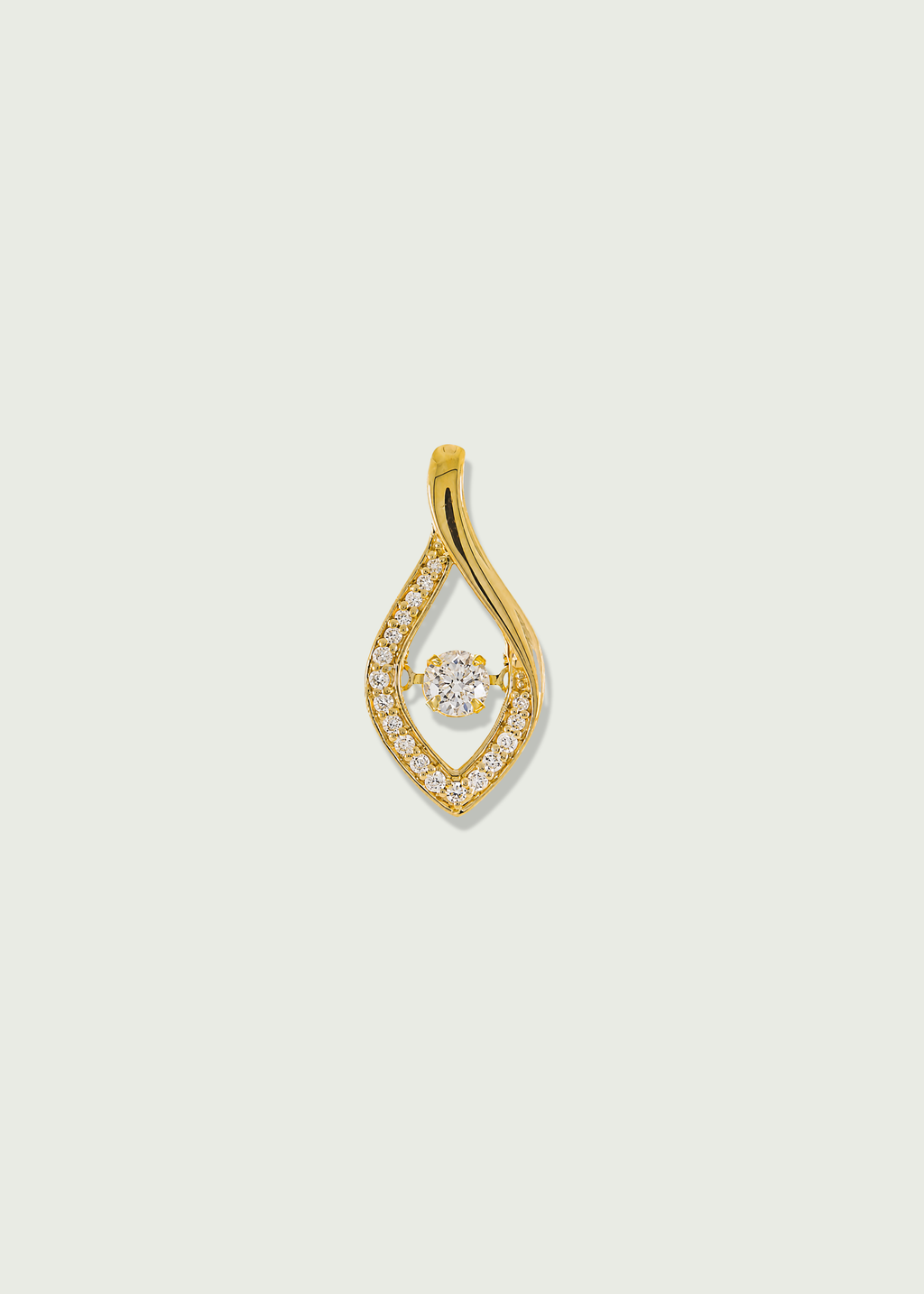 Diamond Teardrop Pendant