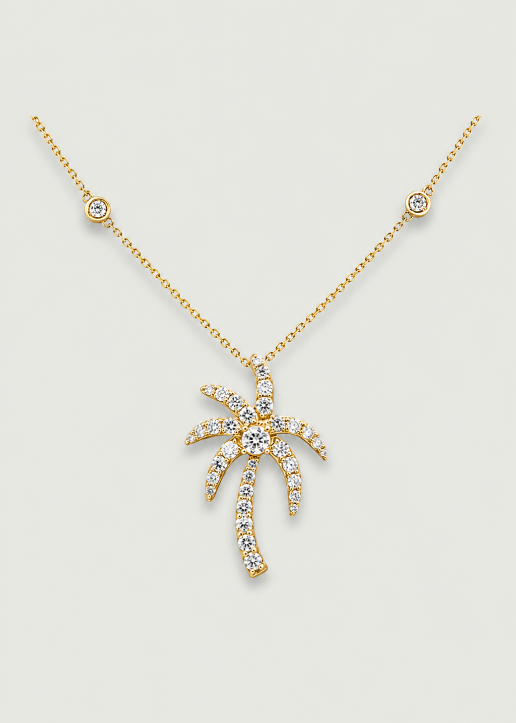 Diamond Palm Tree Pendant