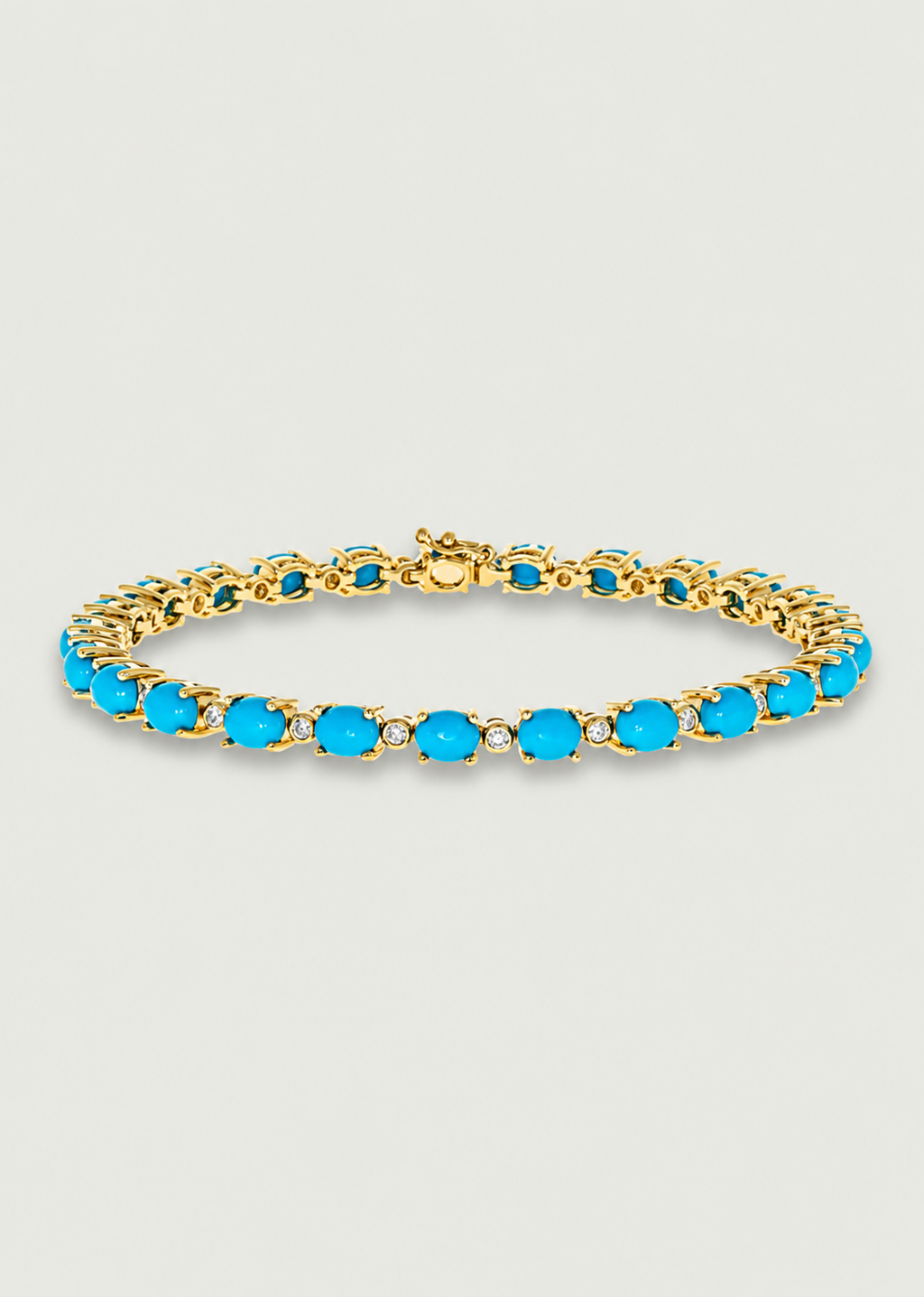 Natural Turquoise Tennis Bracelet