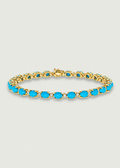 Natural Turquoise Tennis Bracelet