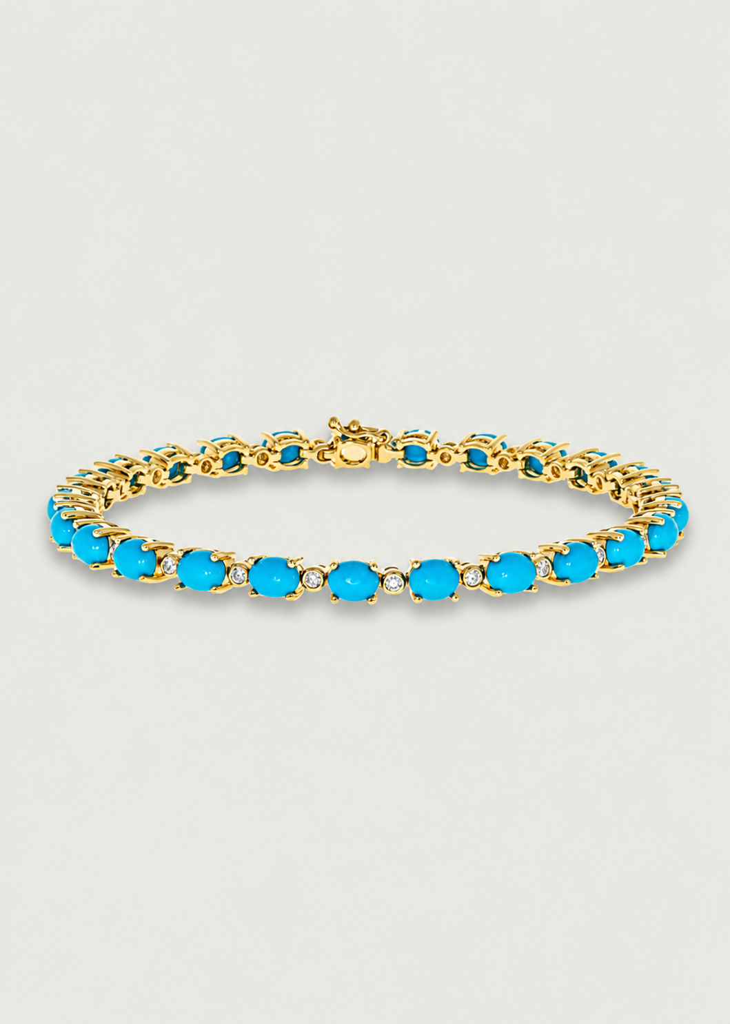 Natural Turquoise Tennis Bracelet