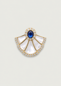 Exquisite Sapphire Fan Pendant