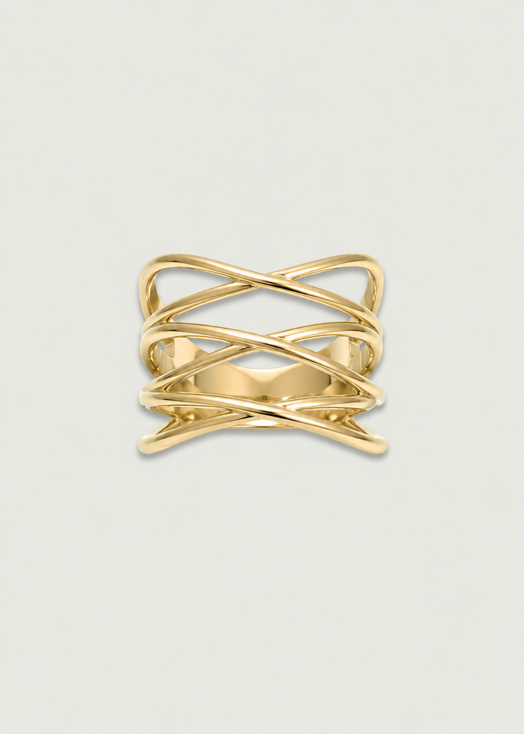 Gold Mesh Statement Ring