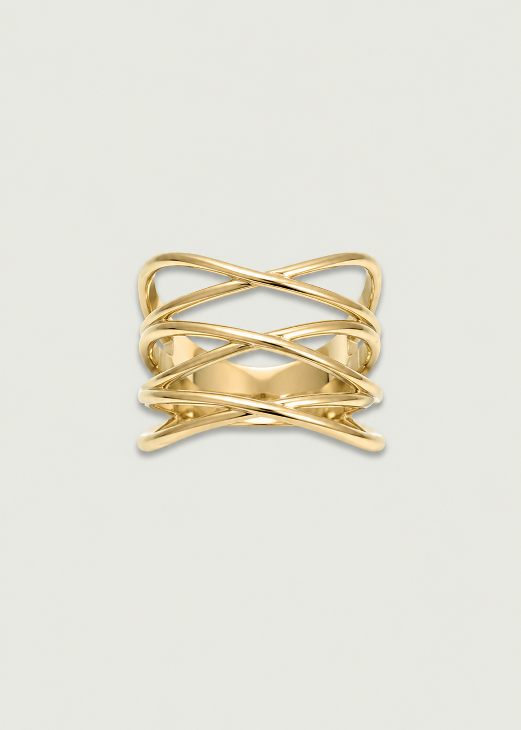 Gold Mesh Statement Ring