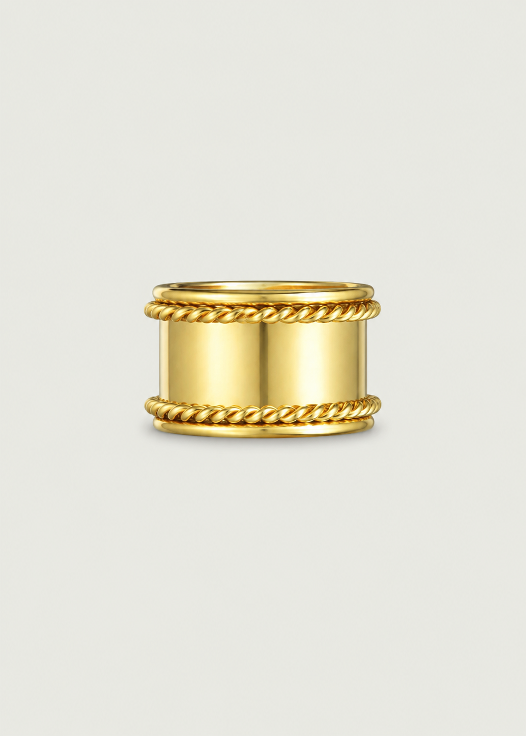 Wide Gold Band Ring