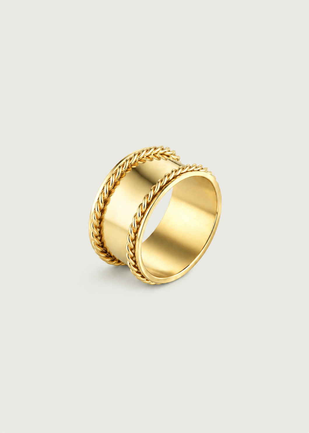 Wide Gold Band Ring