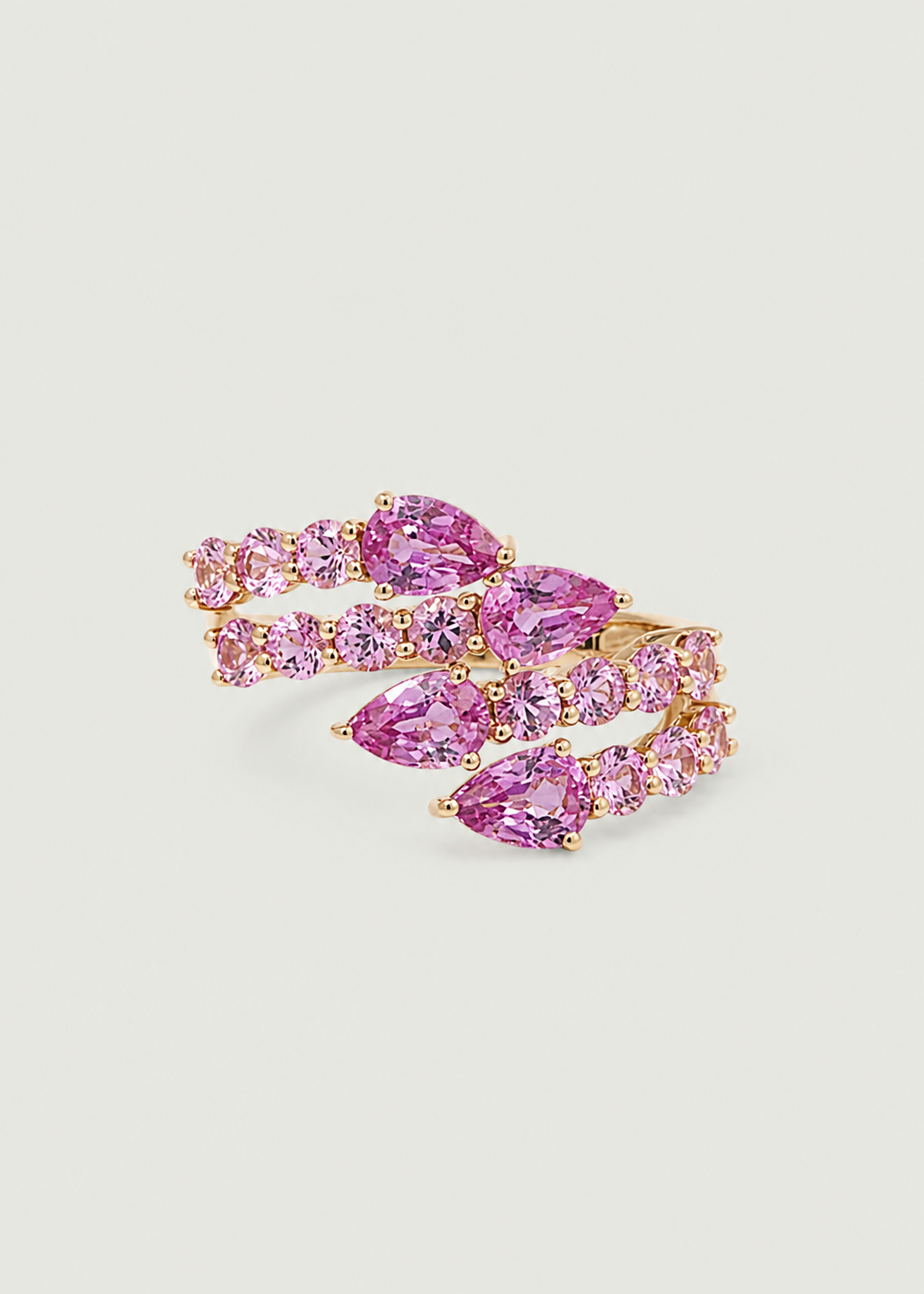 Pink Sapphire Statement Ring