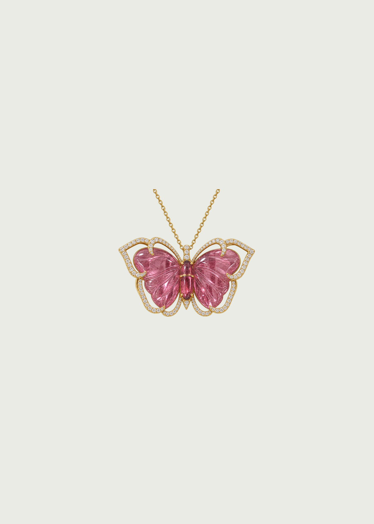 Carved Butterfly Necklace