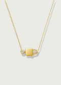 14k Gold Diamond Lock and Key Necklace
