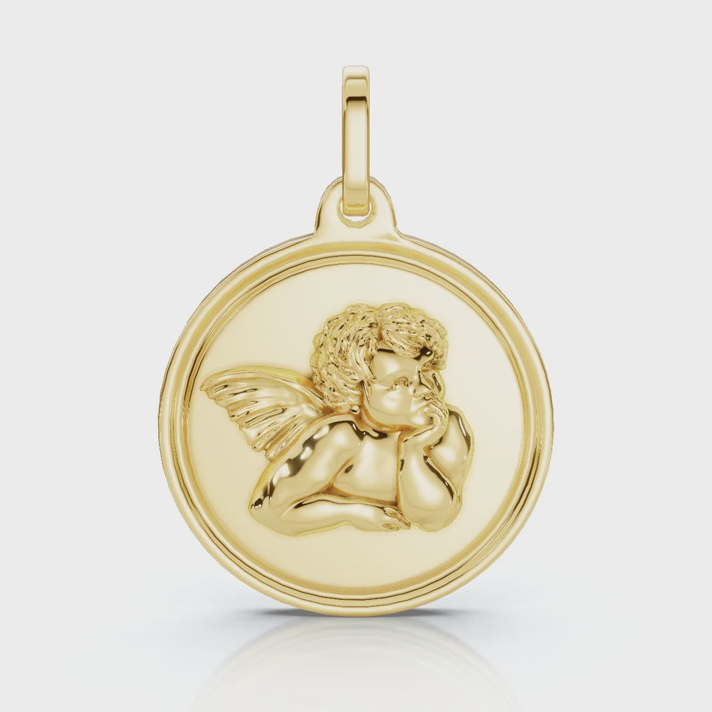 Guardian Angel Gold Pendant