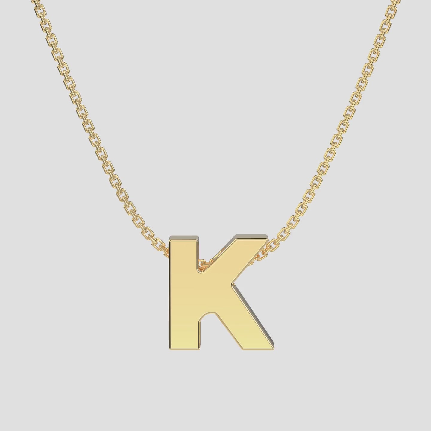 14k Gold Initial Necklace